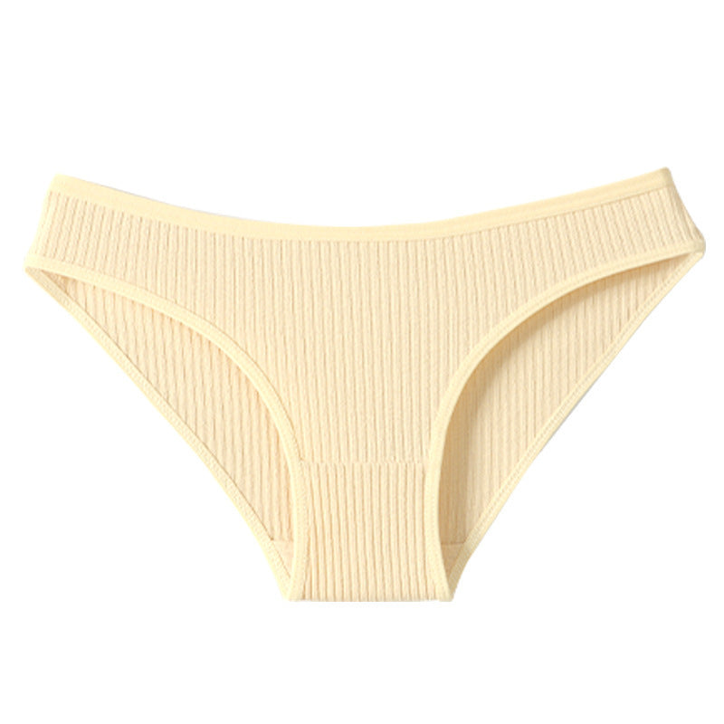 Womens Ribbed Cotton Underwear