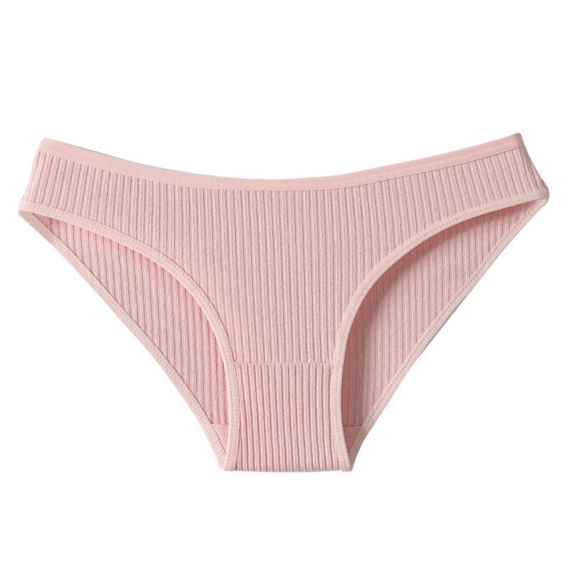 Womens Ribbed Cotton Underwear